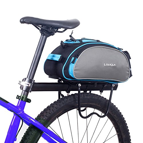 Lixada Fahrradtaschen Gepäckträger Wasserdicht Sitz Multifunktionale Tasche MTB Rennrad Rack Carrier 13L/25L