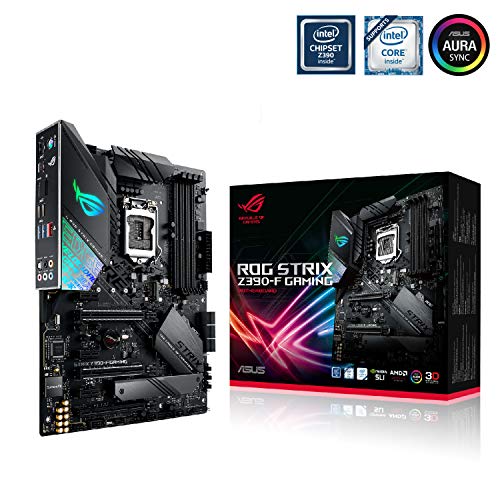 ASUS ROG Strix Z390-F Gaming Mainboard Sockel 1151 (ATX, Intel Z390, DDR4-Speicher, duale M.2 Anschlüsse, SATA 6Gbit/s, USB 3.1 Gen 2)