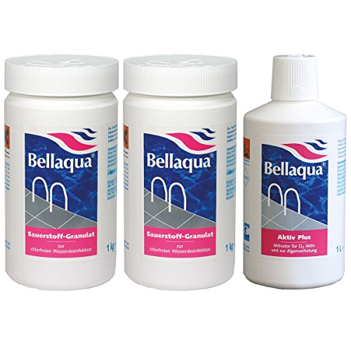 MEGA-SPAR-SET - 2x Sauerstoff-Granulat + 1x Aktivator BELLAQUA | chlorfreie Wasserpflege für Pools und Schwimmbecken von BAYROL