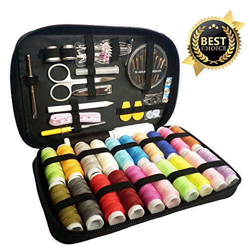 DEPPLE Nähset mit 133 Teilen Nähzubehör,24 Garnrollen enthalten,komplettes Nähzeug für Anfänger,Reisende, Verwandte und Freunde