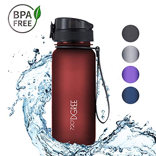 720°DGREE Trinkflasche Kinder “uberBottle“ - 650ml | Wasserflasche Auslaufsicher | Sportflasche BPA-Frei | Schule, Sport, Wasser