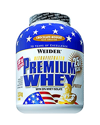 Weider, Premium Whey Protein, Schoko-Nougat, 1er Pack (1x 2,3 kg)