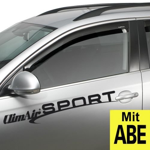 ClimAir CLS0033819D 3819D Windabweiser Profi Vorne, Schwarz