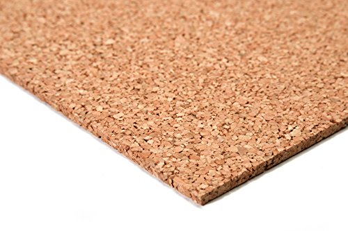 Hochwertige Korkplatte 50x100cm, 5mm  Elastisch  Schadstofffrei  Antistatisch | Geeignet als Pinnwand, Bastel-Unterlage für Modellbau & Weltkarte, Korktafel zum Fotos aufhängen | Trittschalldämmung, Wärmedämmung, Wandverkleidung, Korkwand (50x100x0.5)