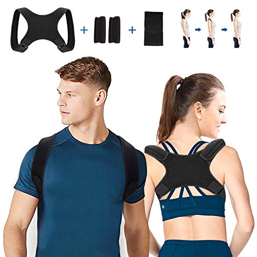 ISUDA Geradehalter zur Haltungskorrektur - Haltungskorrektur Rücken Herren Damen,Rückentrainer Rückenstütze Schultergurt Haltungstrainer Posture Corrector,für Nacken Rücken Schulterschmerzen, MEHRWEG