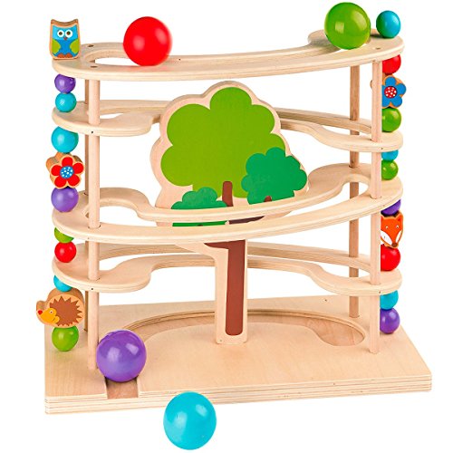 SOLINI Kugelbahn Waldtiere mehrfarbig OneSize