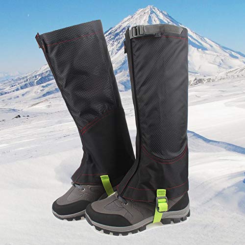 TUKNON Gamaschen Wandern, Outdoor Gamaschen, wasserdichte Einstellbare Gamaschen Atmungsaktive Beinschutz Gaiter für Outdoor-Hosen zum Wandern, Klettern,Trekking, Schneewandern und Jagd (1 Paar)