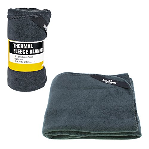 Milestone Camping Fleecedecke, Thermo-Polar, Anthrazit