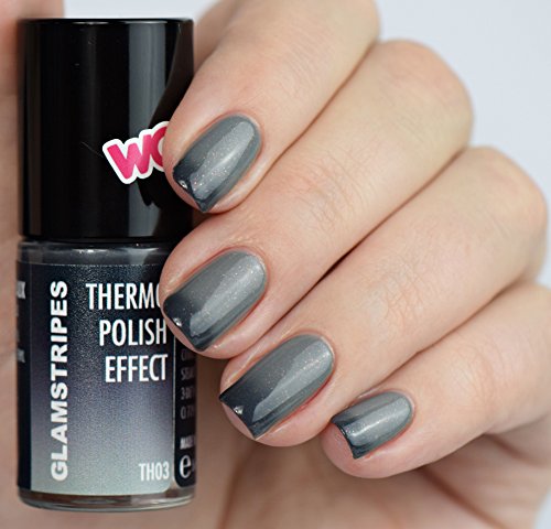 THERMO NAIL POLISH EFFECT - BLACK TO GREY - NEW! THERMO NAGELLACK