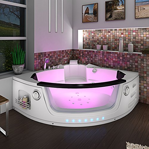 Whirlpool Pool Badewanne Eckwanne Wanne A1505H-ALL 140x140cm Reinigungsfunktion, Selfclean:aktive Schlauch-Reinigung +90.-EUR