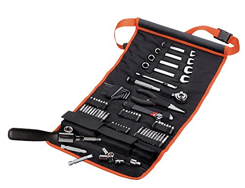 Black+Decker A7063 76-teiliges Mechaniker-Set, Werkzeug-Rolltasche