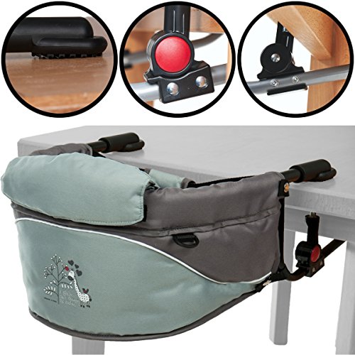 Tischsitz / Hochstuhl / Stuhlsitz mit Giraffen-Aufdruck und Transporttasche (Bis 15Kg)