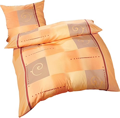Erwin Müller Bettwäsche Single-Jersey orange Größe 135x200 cm (40x80 cm)