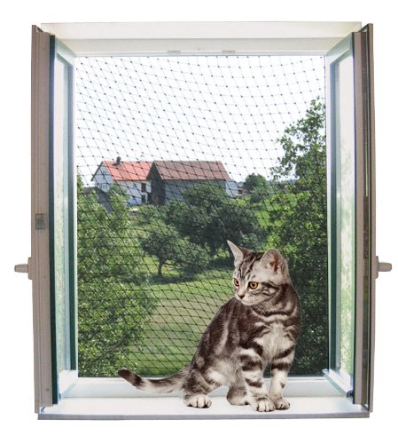 Kerbl 82654 Katzenschutznetz 4 x 3 m, transparent
