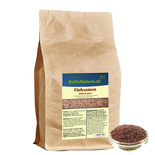 1kg Flohsamen indisch ganz 99% (1000g)