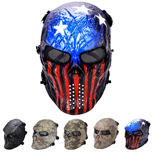 outgeek Tactical Airsoft Maske Full Face Kostüm Maske (Urban), Patriot