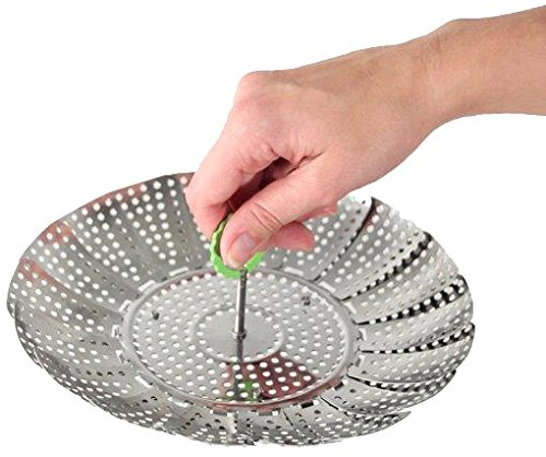 Fackelmann Dünsteinsatz Ø 24 cm, Dämpfeinsatz, Dampfgareinsatz Kochtopf, Siebeinsatz für schonendes Dampfgaren, für gesundes, zart gegartes Gemüse, Menge: 1 Stück