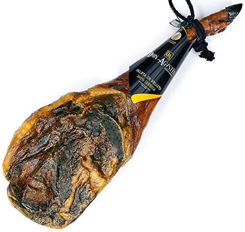 Pata Negra Schinken 100% Iberico aus Eichelmast (Vorderschinken) 4 - 4.5 Kg | Spanischer Jamon Iberico (Paleta Iberica Pura de Bellota)