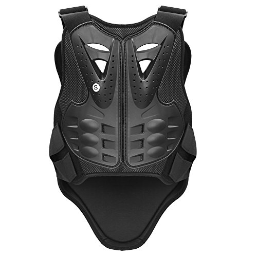 Pellor Rennsport Westen Wirbelsäule Brustpanzer Schutzausrüstung Radfahren Motorrad WesteSkifahren Reiten Skateboarding Brust Rücken Beschützer Anti-Fall Gear (Schwarz-S)