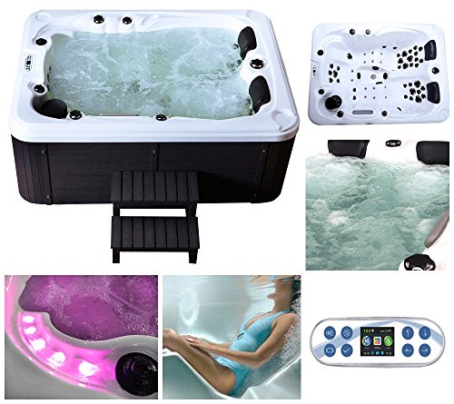 Home Deluxe Outdoor Whirlpool Beach, inkl. Einstiegsleiter und Thermoabdeckung