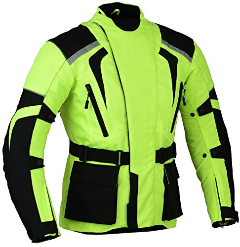 Grün Motorrad Jacke Hochsichtbare Wasserdicht und reflektierendes - grün, XL, Grün