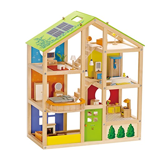 Hape E3401 - Vierjahreszeitenhaus, möbiliert