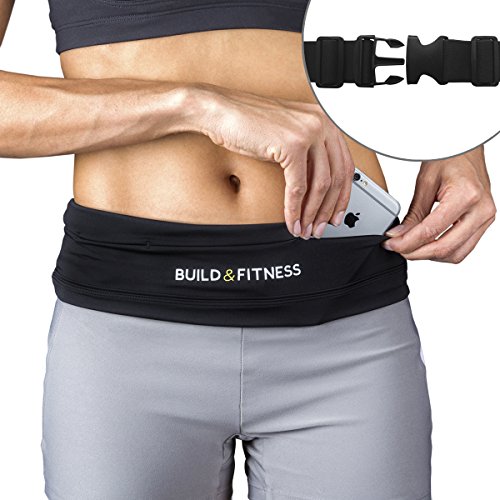 Laufgürtel, voll einstellbarer Verschluss, Fitness-Gürtel, Schlüsselclip. Geeignet für iPhone 6,7, plus, Unisex, geeignet für Laufen, Radfahren, Walking, Jogging, Fitnessstudio, Reisen, draußen