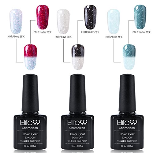Elite99 thermo nagellack UV nagellack gel shellac set nagellack nail polish set soak off gel thermo gel (1xStück 10ML)