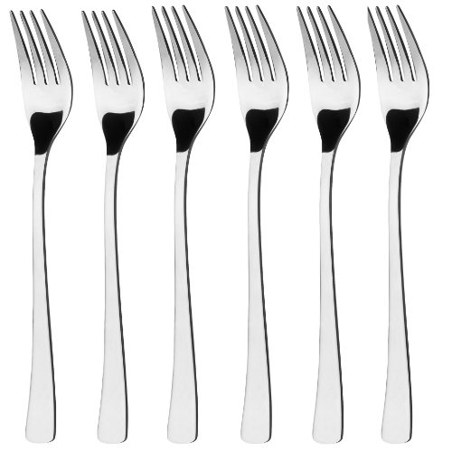 GRÄWE 6 x Tafelgabeln Edelstahl, Serie WÜRZBURG