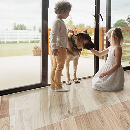 Bürostuhlunterlage Bodenschutzmatte | Bodenmatte Stuhlunterlage | Transparent | Stärke: 1,5 mm | Viele Größen zur Auswahl - Budget-Bodenschutzmatte für Hartböden (Länge: 50 cm, Breite: 80 cm)