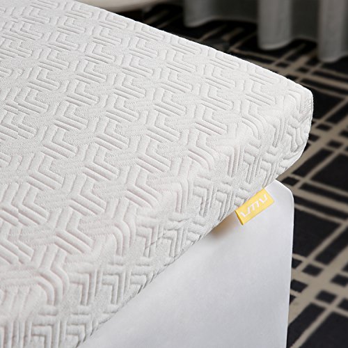 UTTU Premium Topper 90x200cm, Orthopädische Viskoelastische Matratzenauflage, 2-Lagig Belüfteten Design wie eine Matratze, 4CM RG50 Dynamic Schaum + 2CM Red Respira Schaum [90x200x6cm]