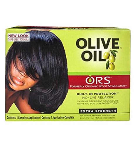 Relaxer / Glättungscreme Organic Root Stimulator Olive Oil Built-In Protection No-Lye Hair Relaxer System Extra Strength