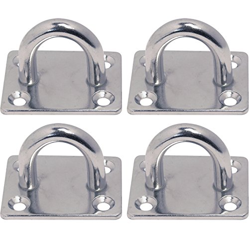 AUGPLATTE EDELSTAHL V2A ZURRÖSE WANDÖSE DECKSPLATTE 4 STCK