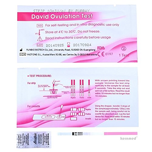 50 x David Ovulationstest Streifen 10 miu/ml LH ovulation test