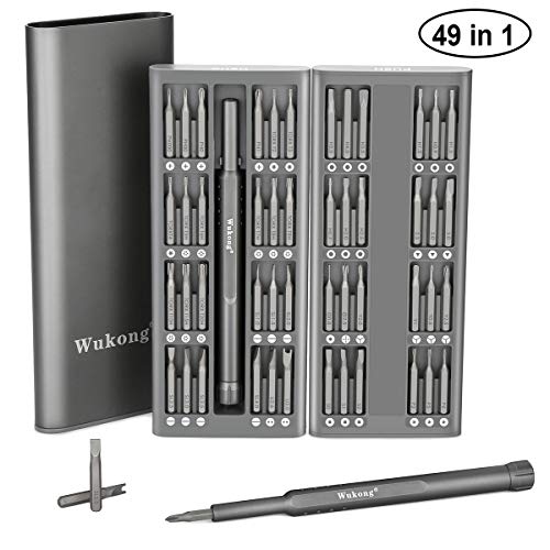 Wukong Hohe Präzision Schraubendreher Set,49 in 1 Magnetische Schraubendreher Reparatie Tool für iPhone,PC,Laptop,iPad,Uhren,Tablets, MacBook,elektronisches Spielzeug und andere Geräte