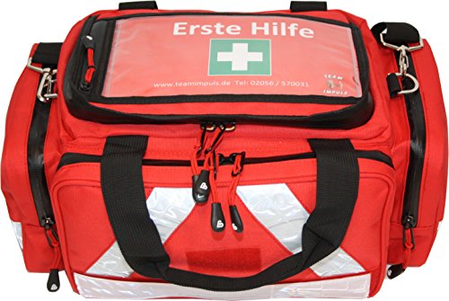 Erste Hilfe Tasche - Notfalltasche PKW, Freizeit und Veranstaltung aus Nylon mit Waterstop Reißverschluss