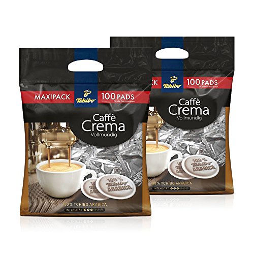 Tchibo Caffe Crema 2x100 Kaffee-Pads, Kaffee fürs Büro