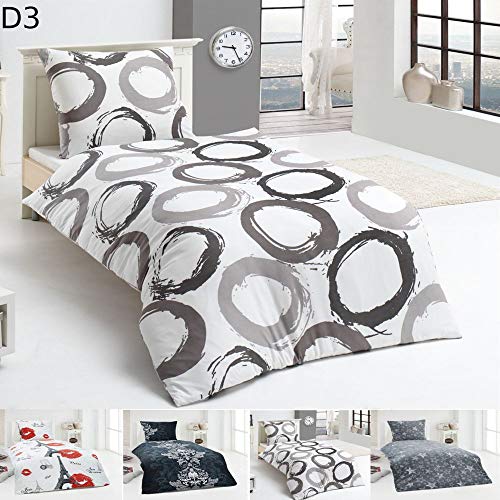 MALIKA Warme Winter Microfaser Flausch Fleece Bettwäsche 135x200 155x220 200x200, Design - Motiv:Design 3, Größe:135 x 200 cm