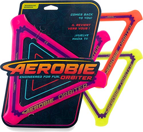 Aerobie - 6046408 - Orbiter Boomerang, dreieckiger Boomerang mit Durchmesser 24,5cm, farblich sortiert
