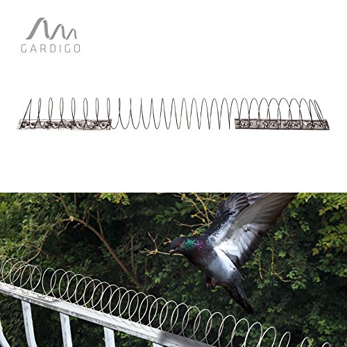 Gardigo Vogelfrei Spirale | Bis zu 5m Vogelschutz auf Balkon, Fenstersims, Dachkasten | Vogelabwehr | Taubenabwehr | Deutscher Hersteller