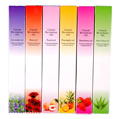 Coscelia Nagelhautpflege-Öl 6x Mix Geschmack Nagelöl Nagel Öl Pinsel Pen Set