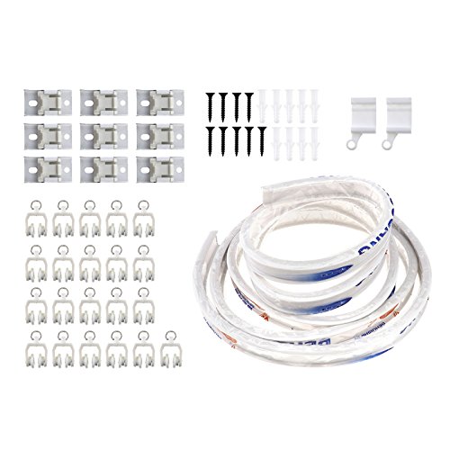 3 Meter Konfektionierbare Biegbar Vorhangschiene für Gerade Bucht Fenster Caravan Top Spanning