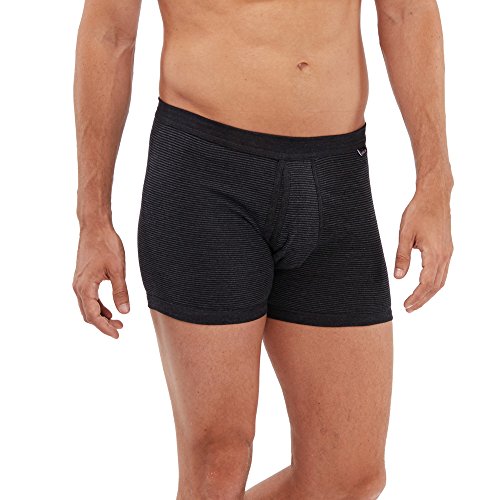 SCHÖLLER Herren Unterhose mit Eingriff I 146-320 I Größe 6 (L) I Farbe Schwarz-Melange