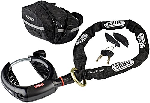 Abus 5950 NR PRO Shield Plus + 6KS/85 + ST5950 Fahrradschloss, Black, One Size