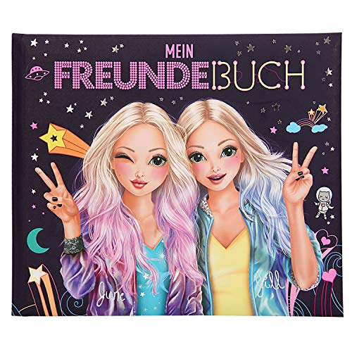 Depesche 10572 Freundebuch TOPModel, schwarz, ca. 17 x 20,5 x 1,5 cm, bunt