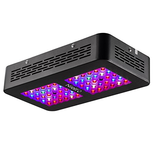 Niello Optical Lense Series LED Pflanzenlampe 300W Dual LED Grow Light Full Spectrum Wachsen mit 2 Schalter für Zimmerpflanzen Gemüse und Blumen