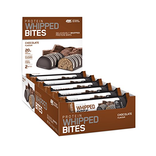 Optimum Nutrition Protein Riegel (mit 20g Eiweiß von Optimum Nutrition, Super softer, Whipped Bites, ohne Zuckerzusatz) Chocolate