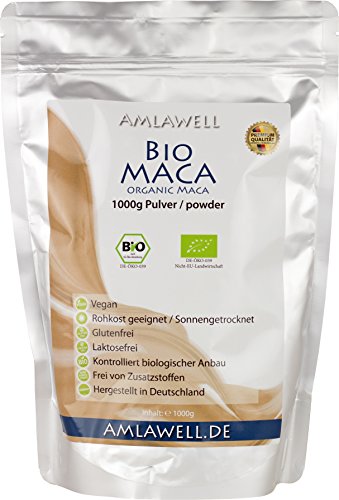 Amlawell Bio-Maca-Pulver / 1000g / BIO - DE-ÖKO-039 (1000g)