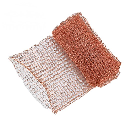Schneckenabwehr,Kupferwolle,Kupfer Mesh, Copper mesh,für Schädlingsbekämpfung, Maus Nagetier Bat Snake Insect Control, Mesh Wäscher, füllen Stoff DIY, 3 Meter, reines Kupfer