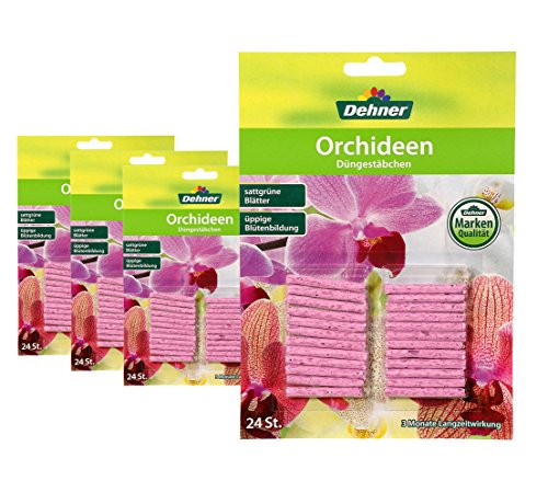 Dehner Düngestäbchen für Orchideen, 4 x 24 Stück (96 Stück)